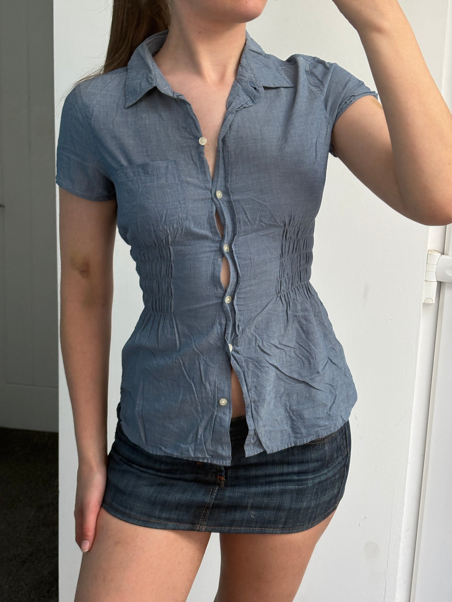Gap Cinched Waist Shirt - XXS