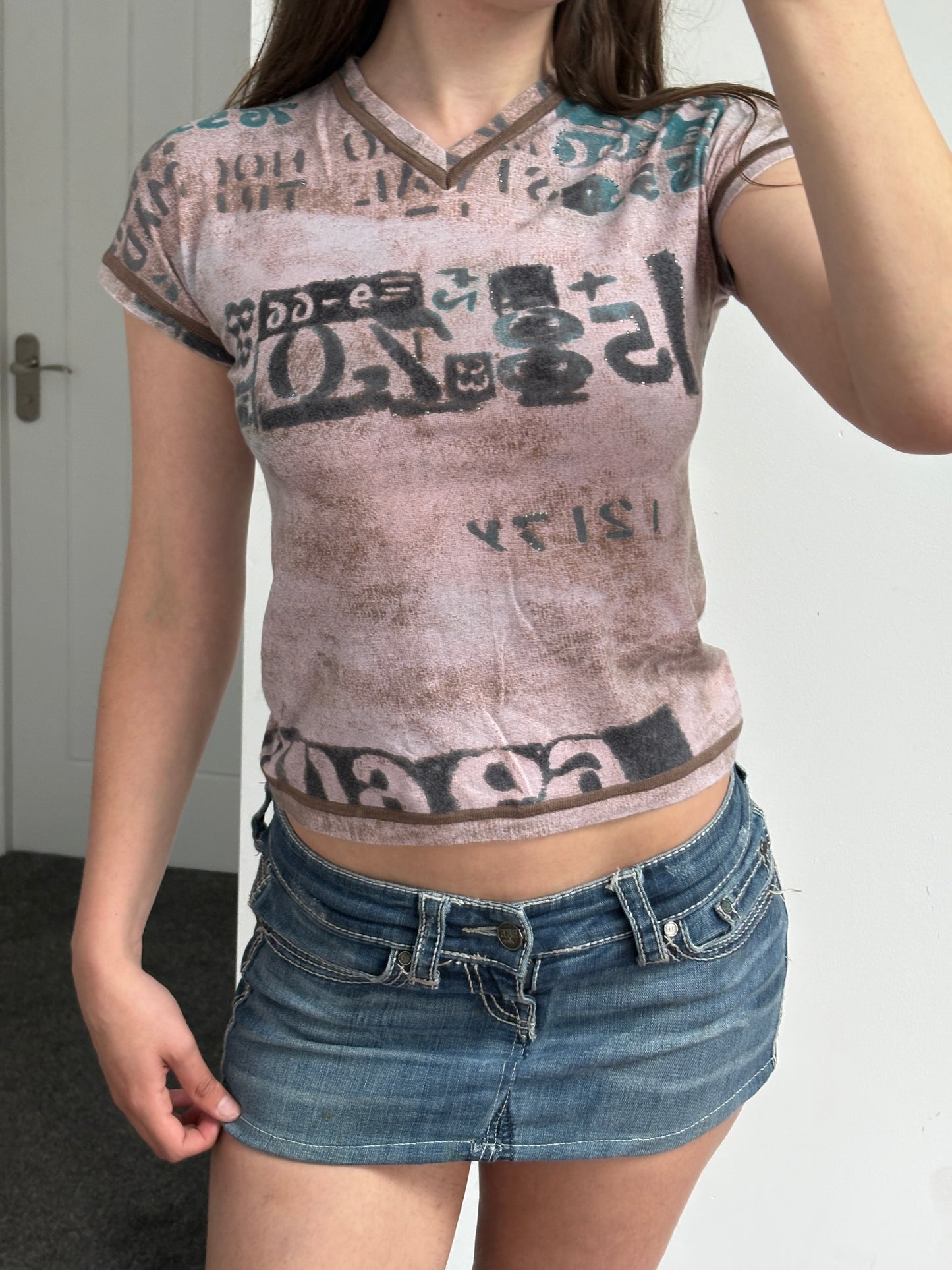 Fairy Grunge Print Top - Medium