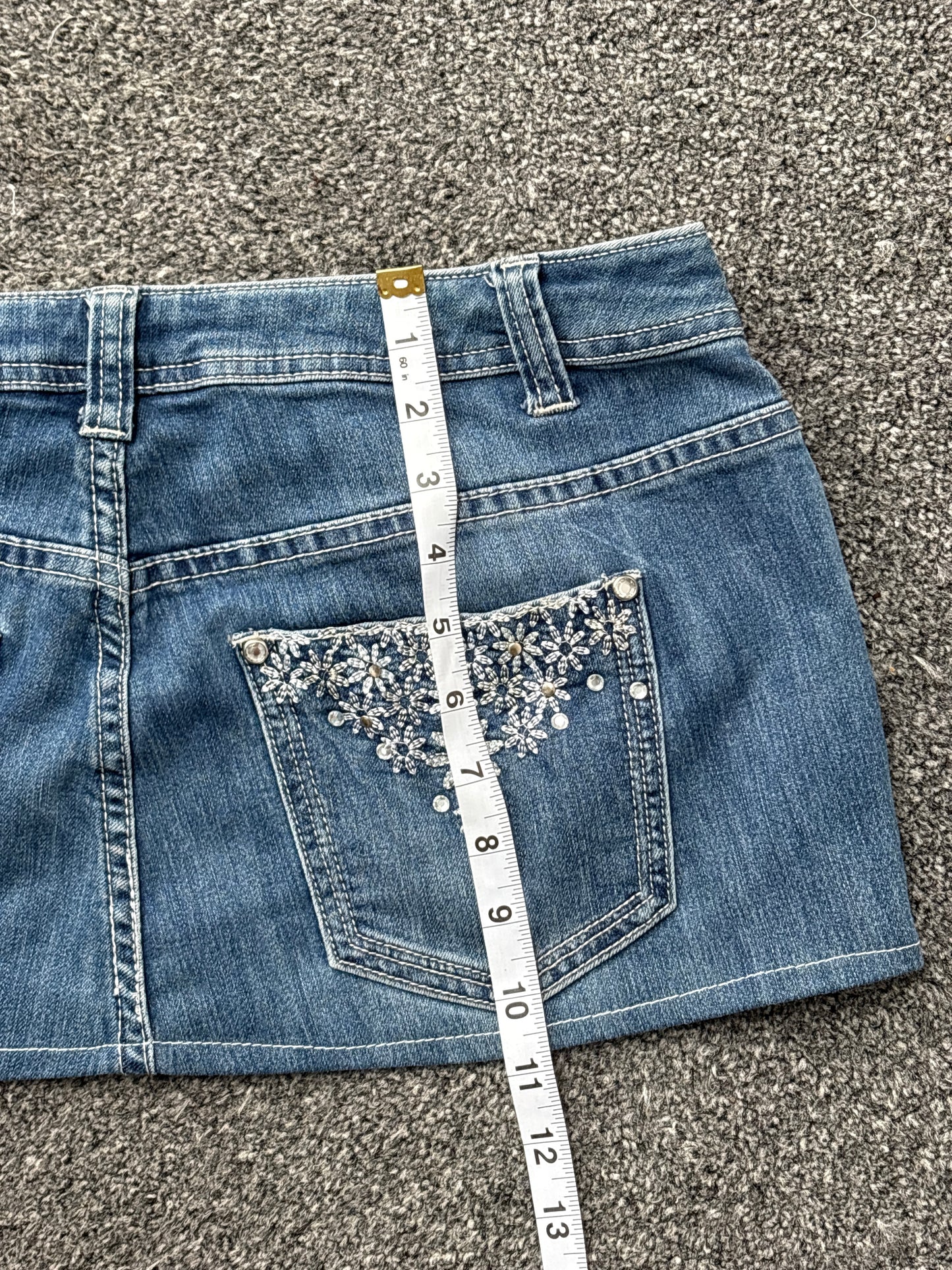 Low waist Denim Mini Skirt - W34
