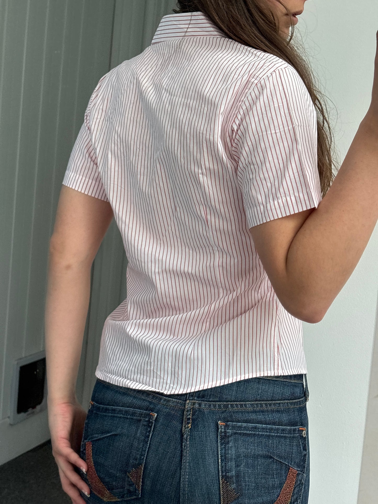 Pink Striped Shirt - S/M