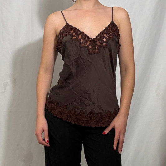 Vintage Y2K lace cami top - Medium