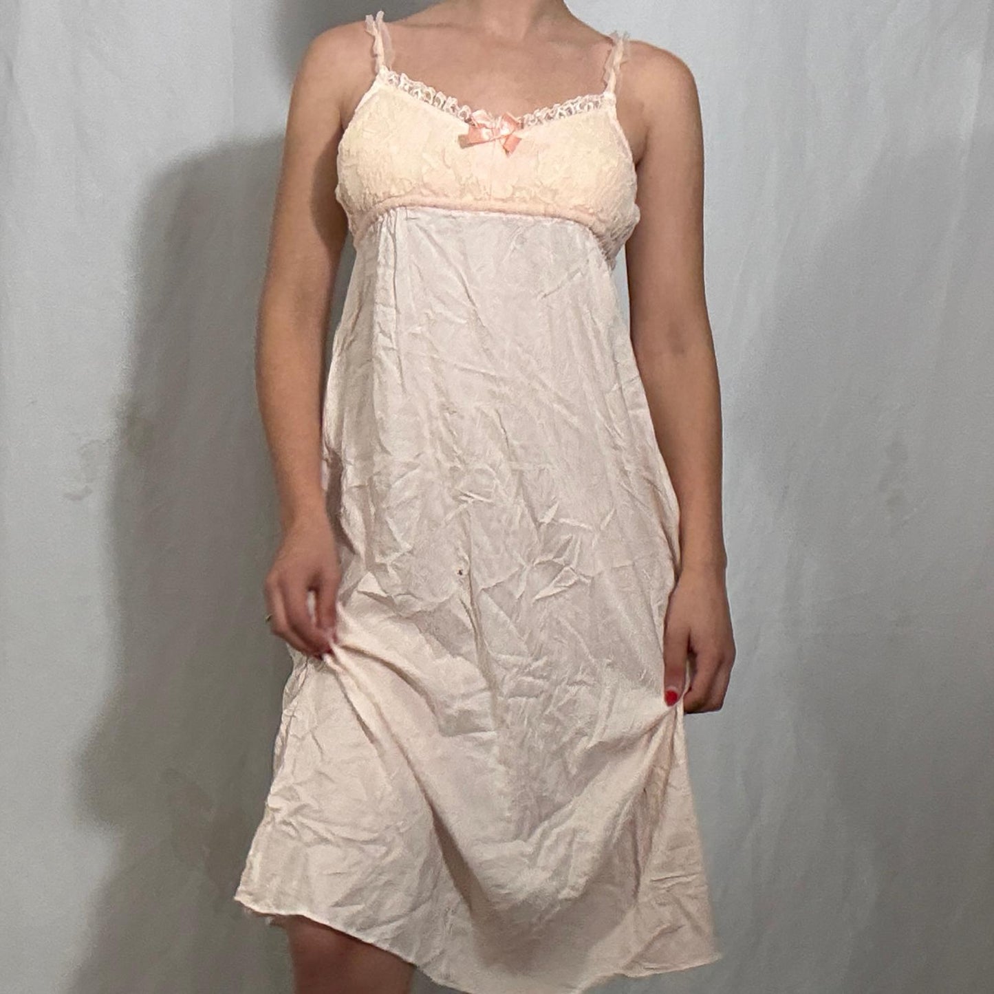 Vintage Y2K lingerie slip dress - Large