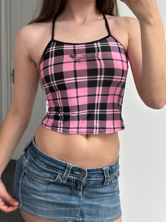 Plaid Crop Top - Small