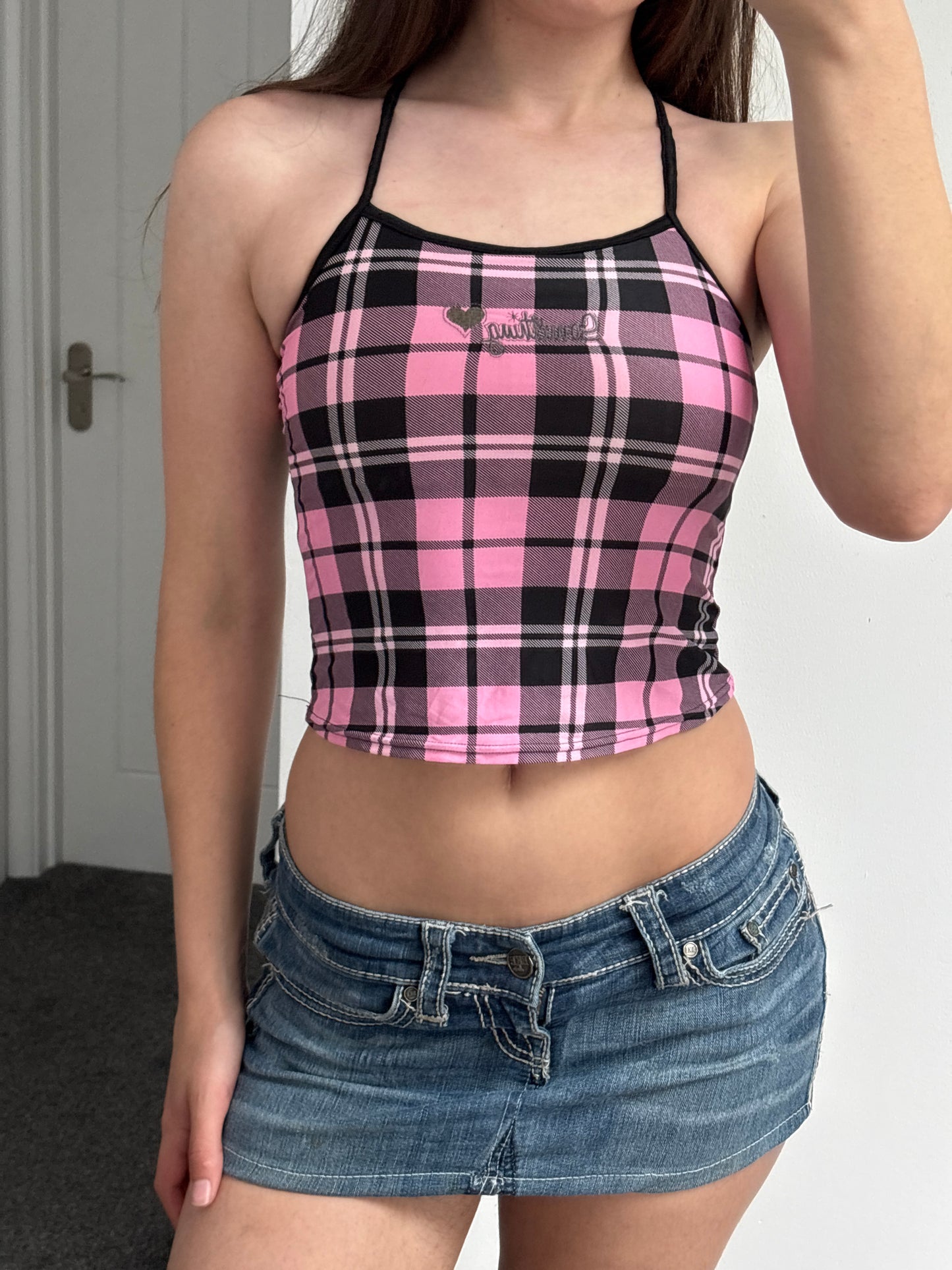 Plaid Crop Top - Small