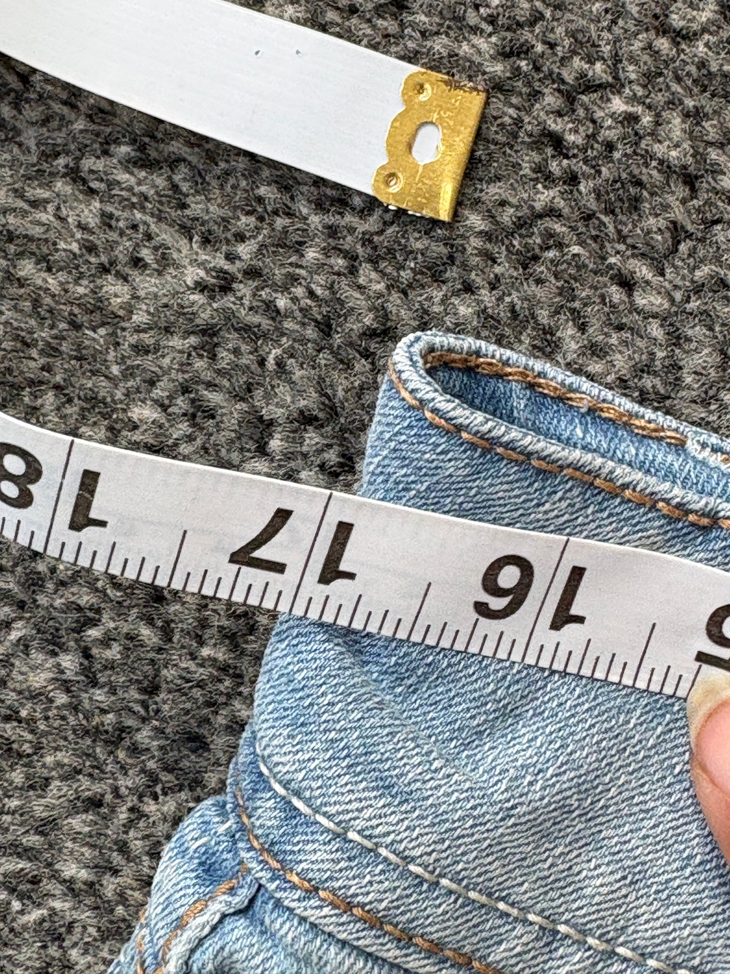 Denim Mini Skirt - W34