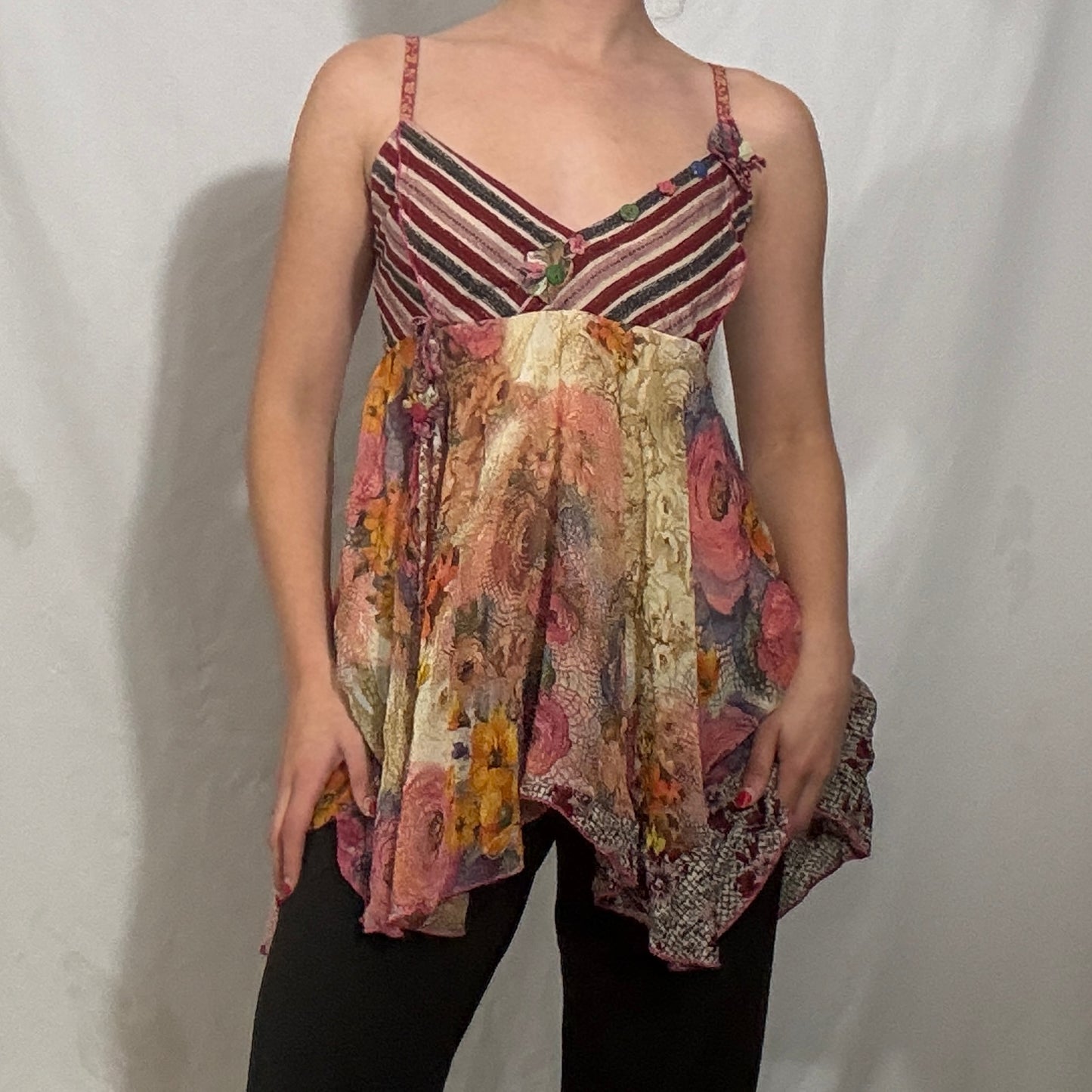 Vintage Y2K graphic print cami top - Small