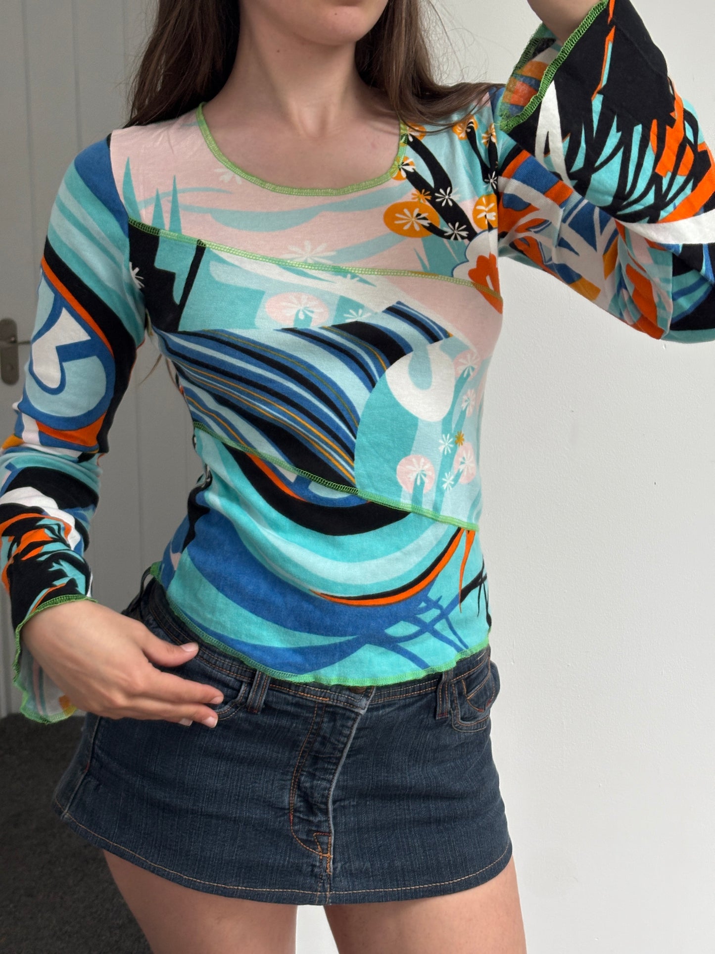 Graphic Long Sleeve Top - Small