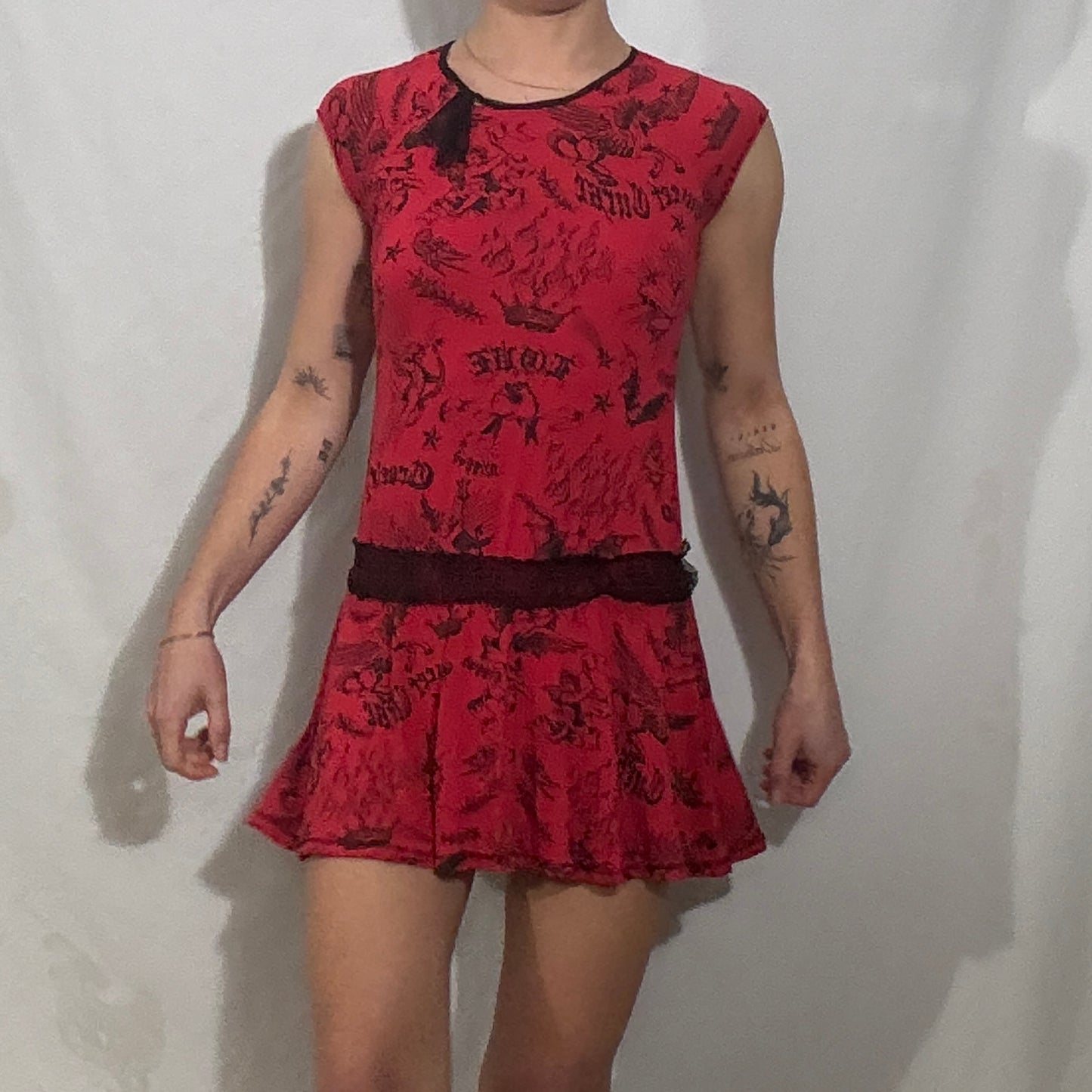 Vintage Y2K Miss sixty graphic dress - Small