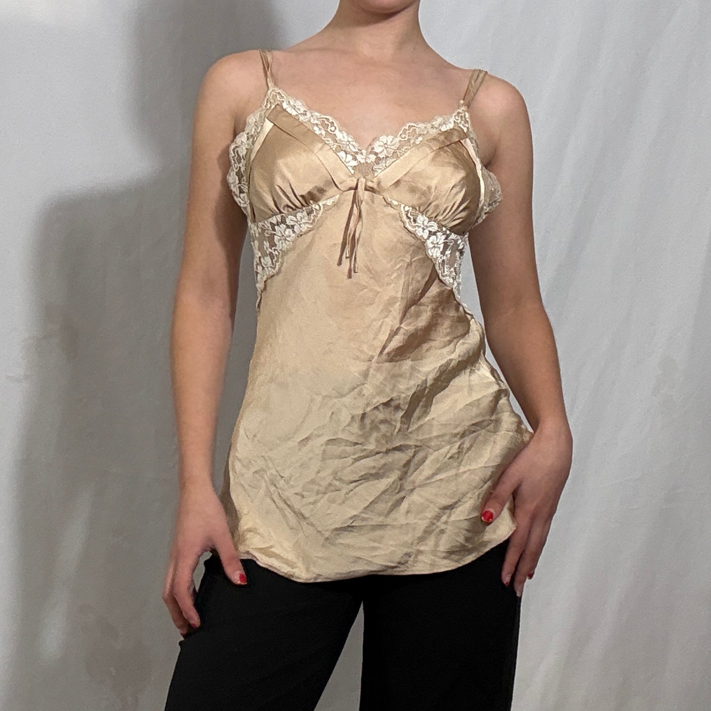 Vintage Y2K lace cami top - Medium