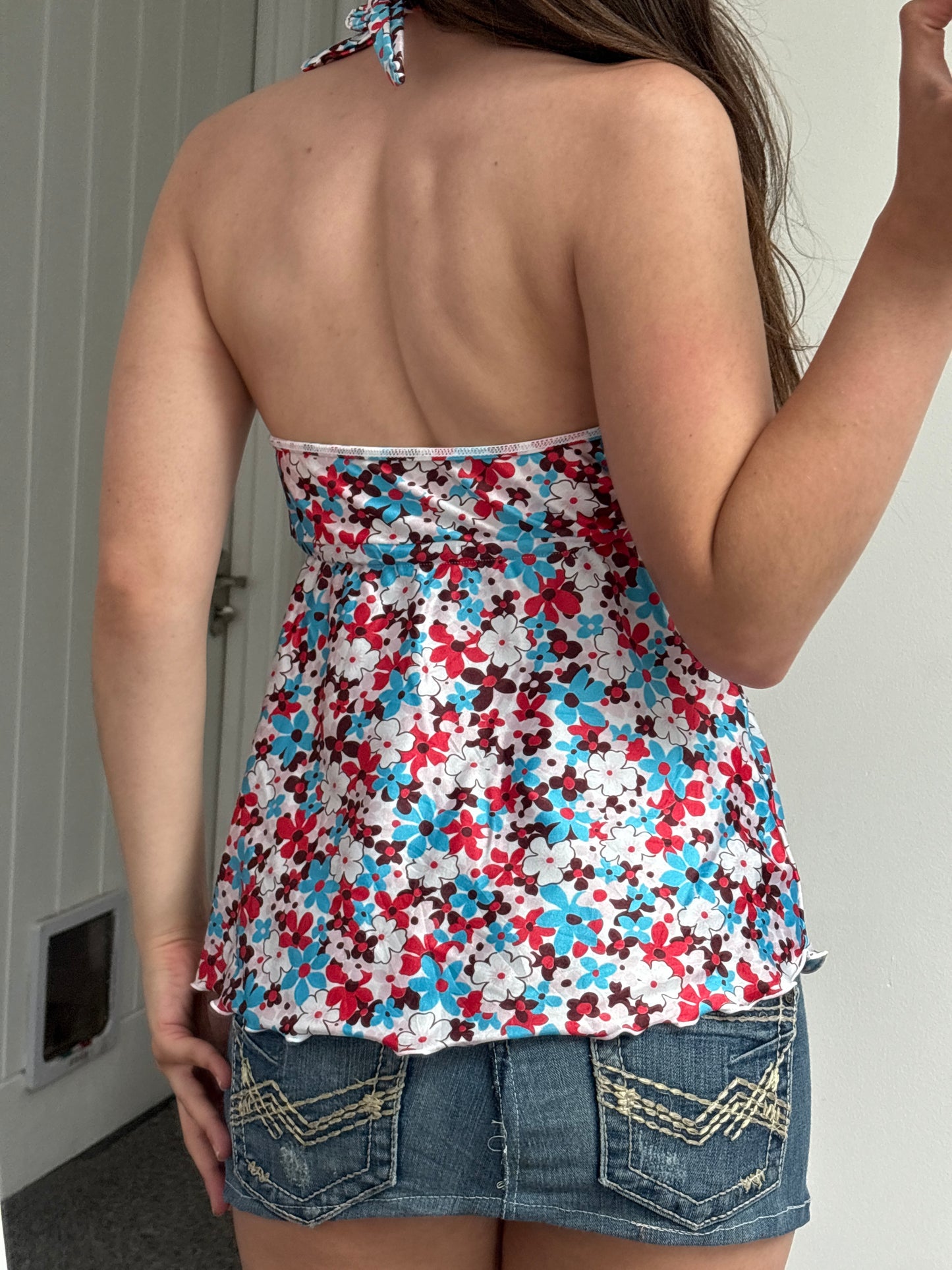 Floral Halter Neck - Small