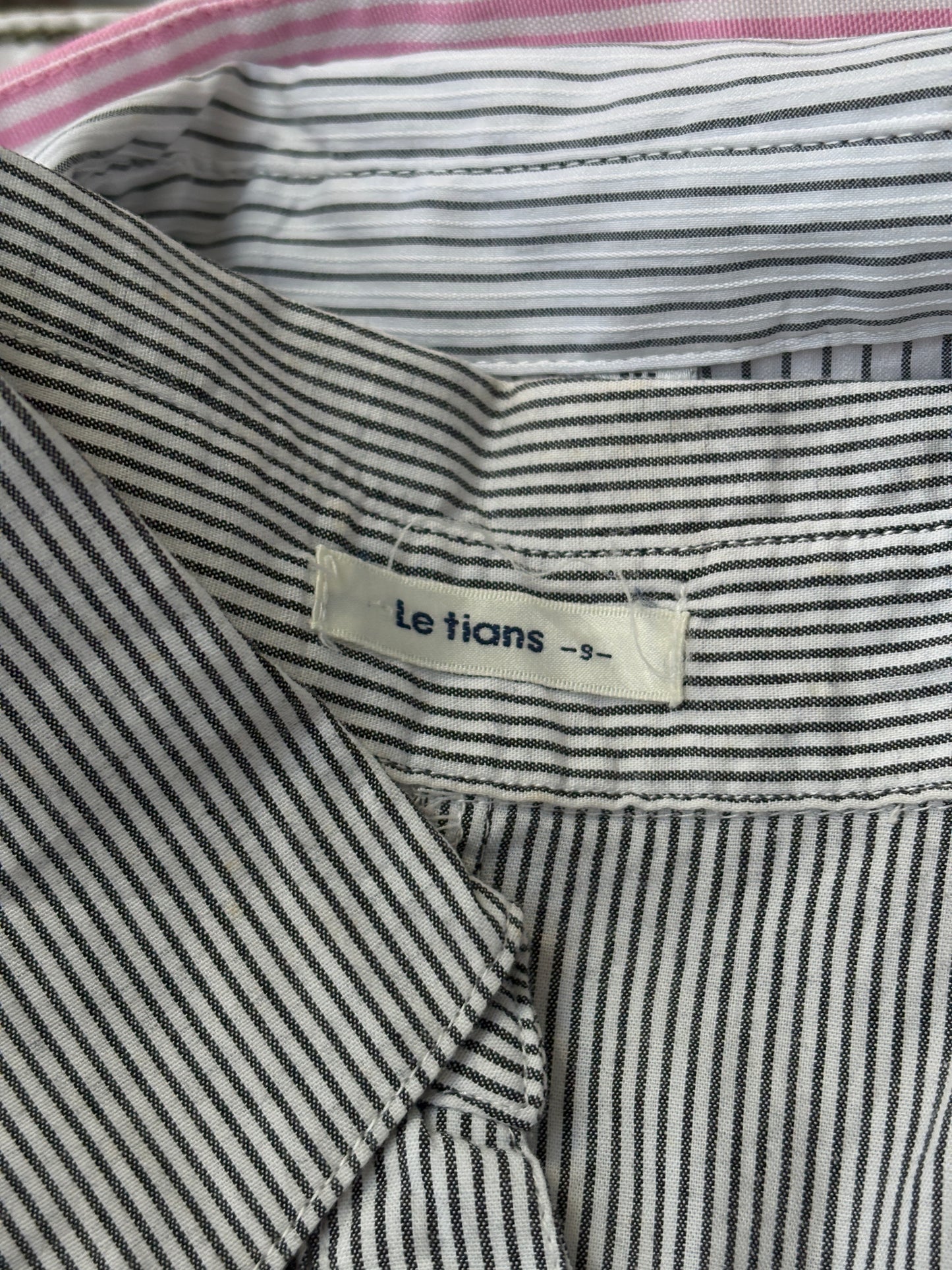 Striped Embroidered Shirt - Small
