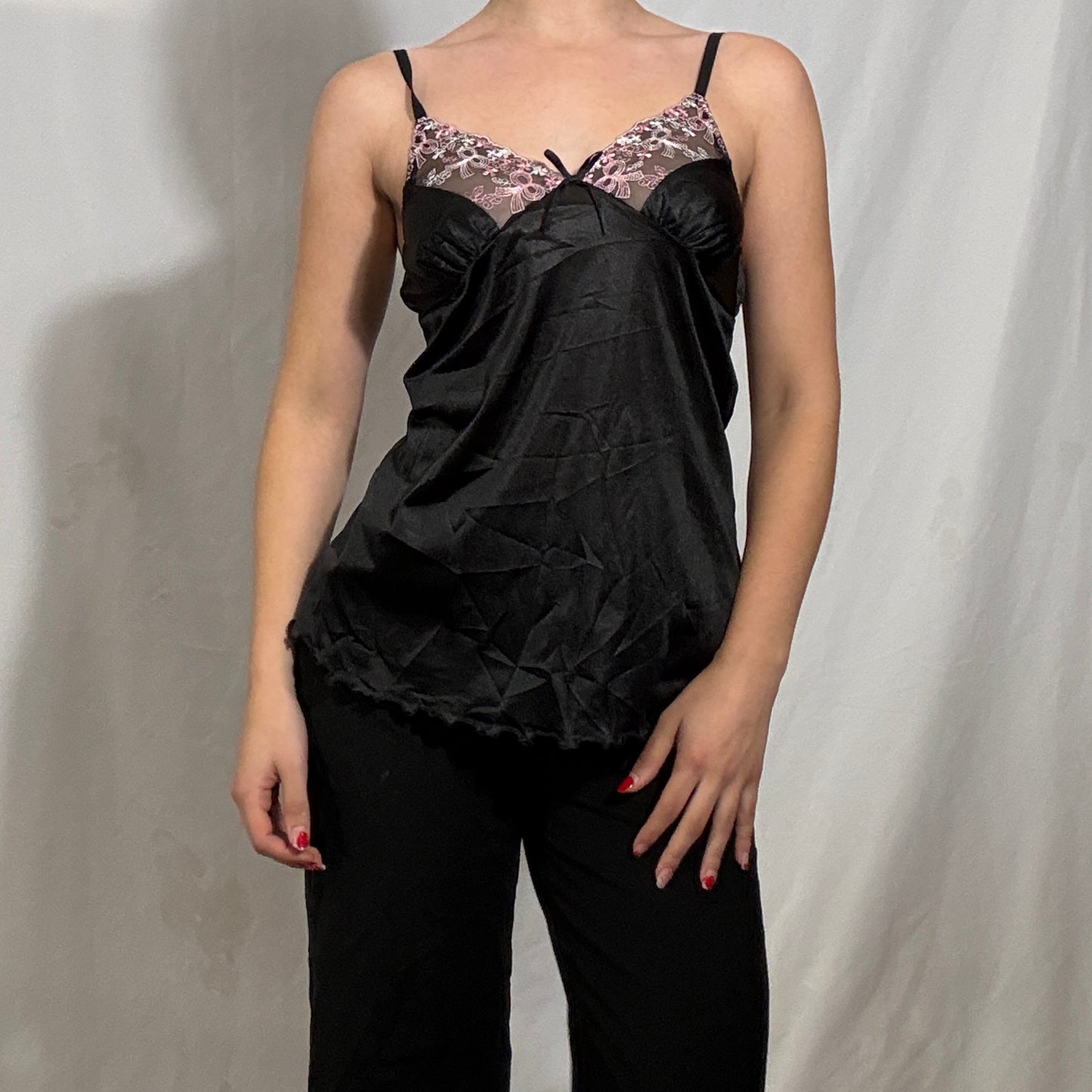 Vintage Y2K lace cami top - Medium