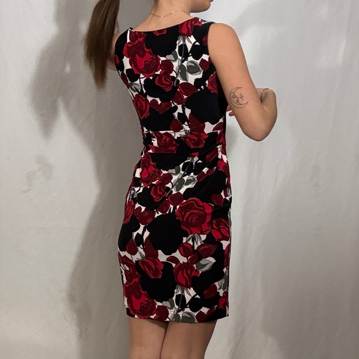 Vintage Y2K floral bodycon dress - Small