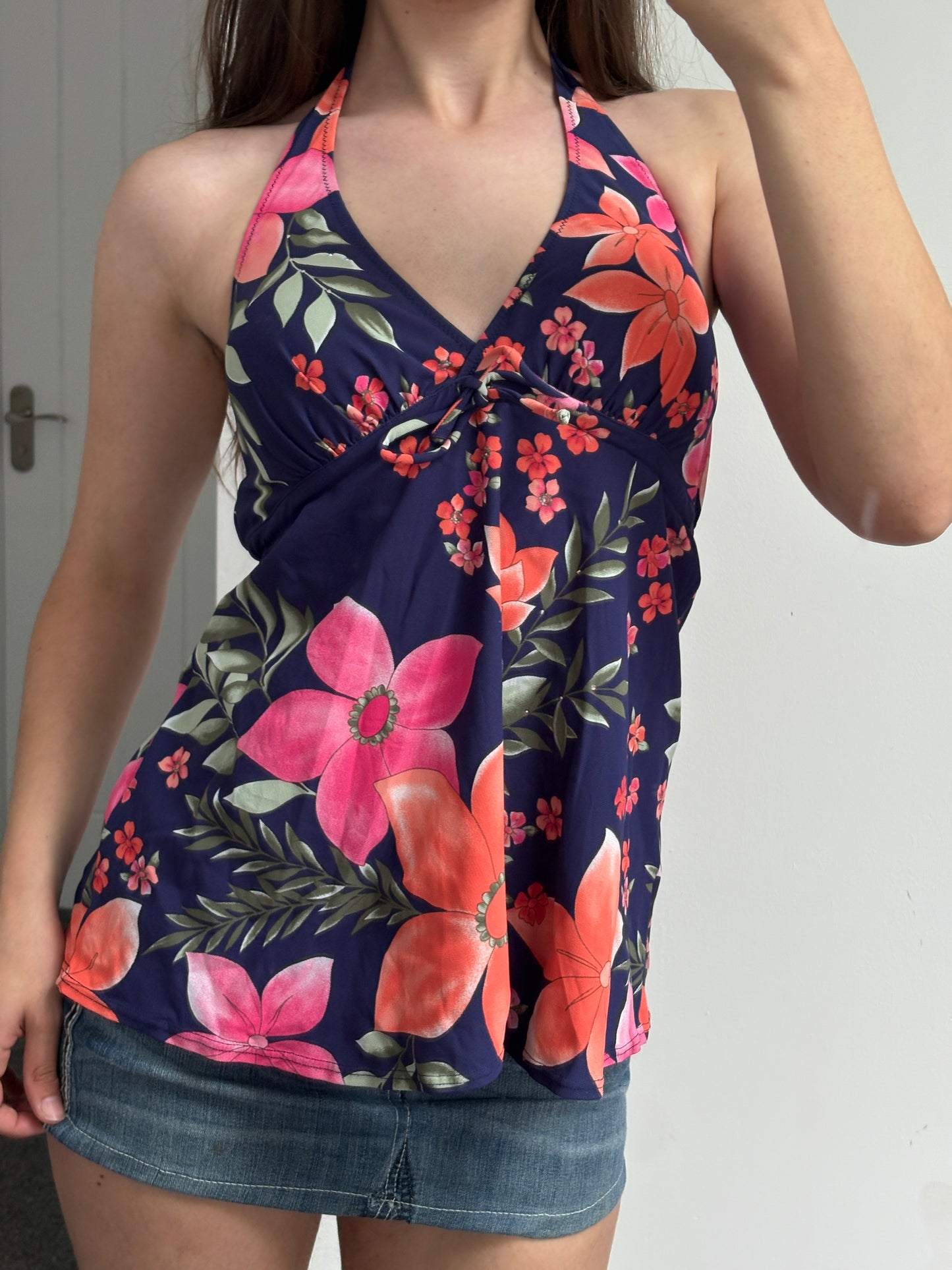 Floral Halter neck Top - Medium