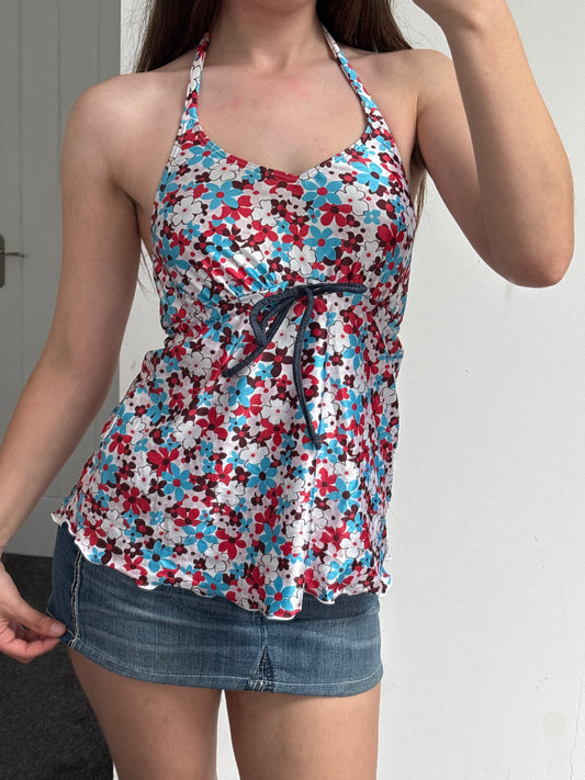 Floral Halter Neck - Small