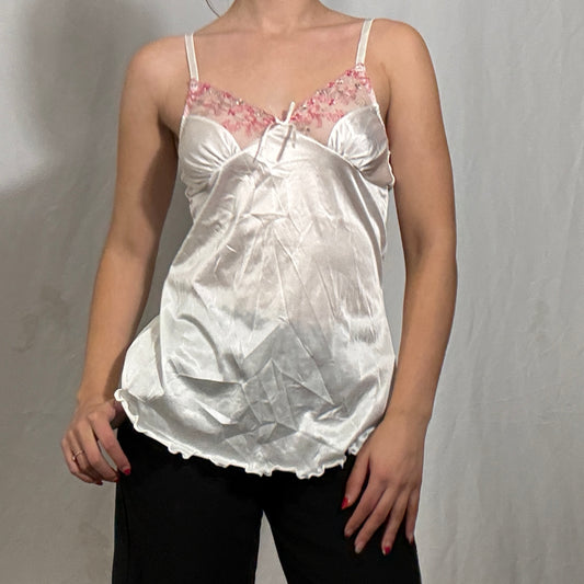 Vintage Y2K lace cami top - Medium