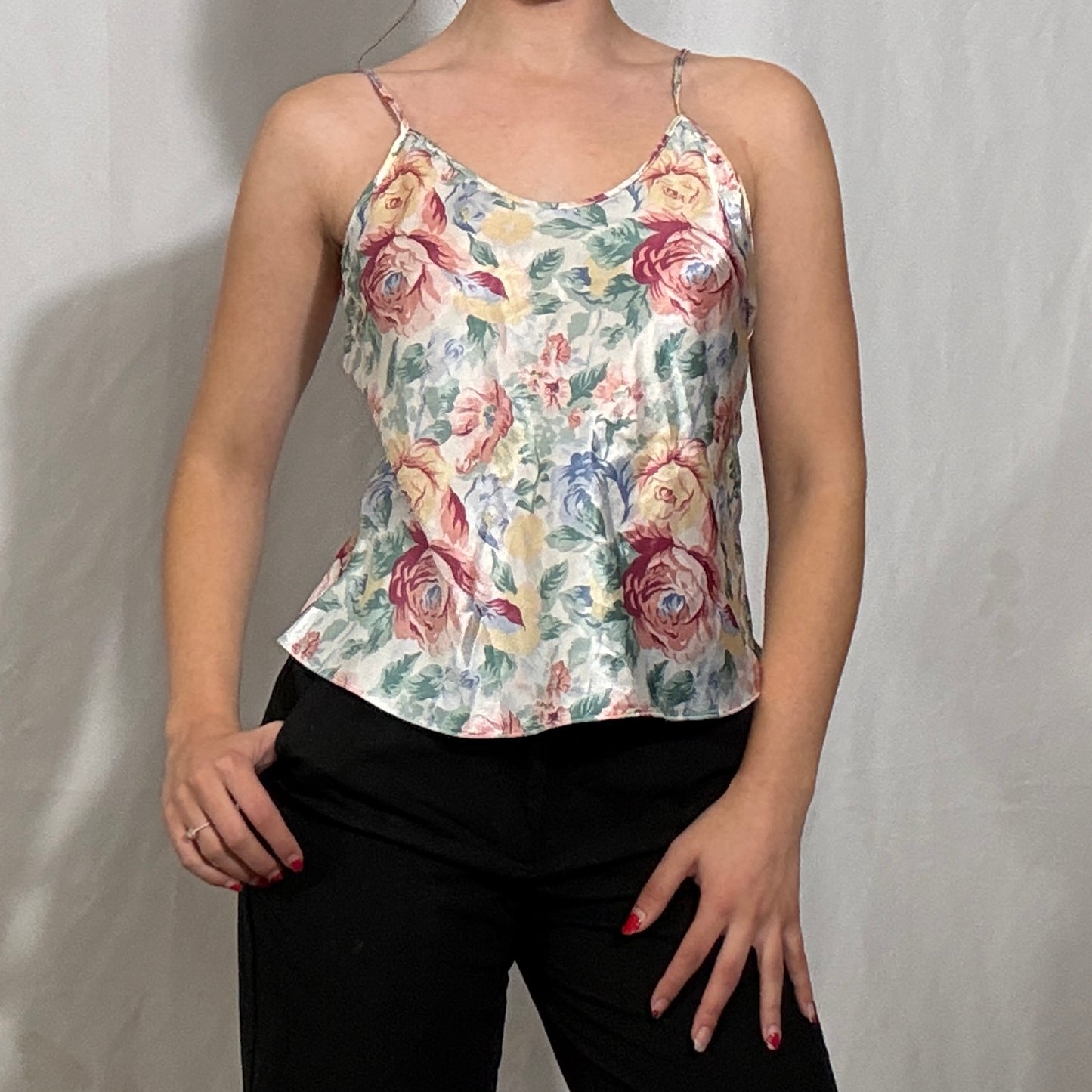 Vintage Y2K floral cami top - Small