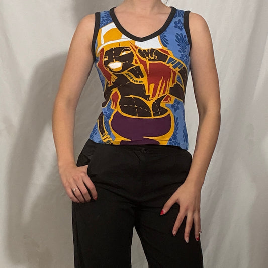 Vintage Y2K hayes deadstock graphic vest top - Sml