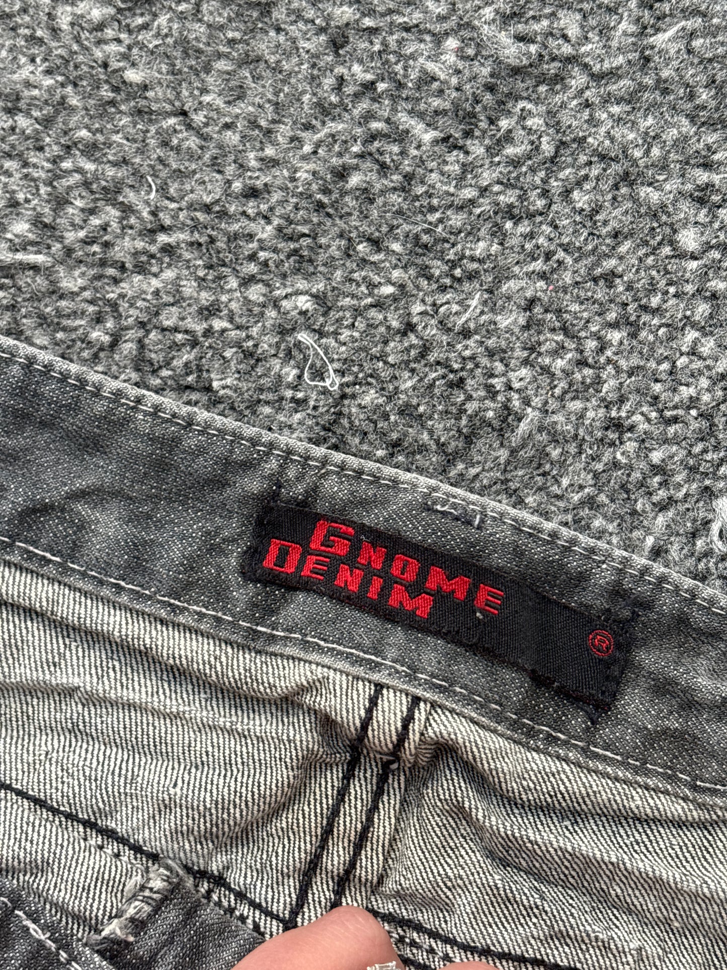 Low Waist Denim Micro Mini Skirt - W30