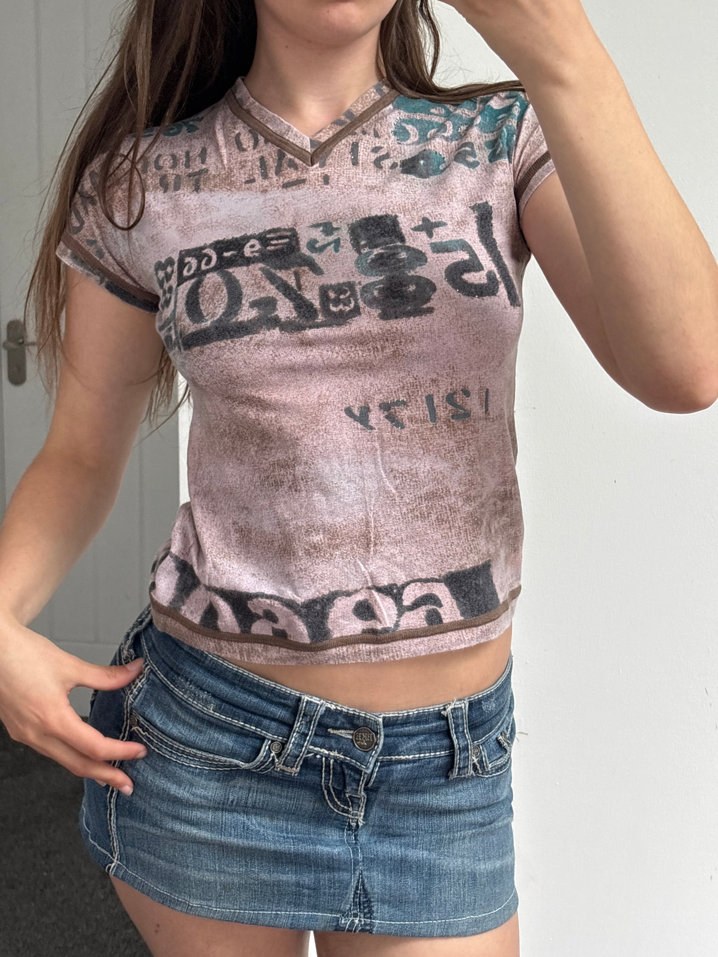 Fairy Grunge Print Top - Medium