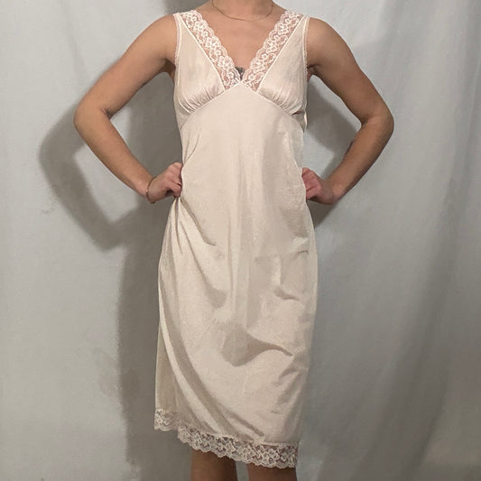 Vintage Y2K lingerie slip dress - Medium