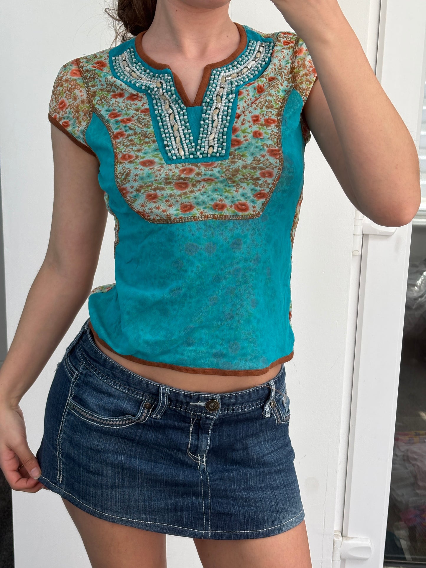 Nu Mode De Toi Beaded Top - Medium