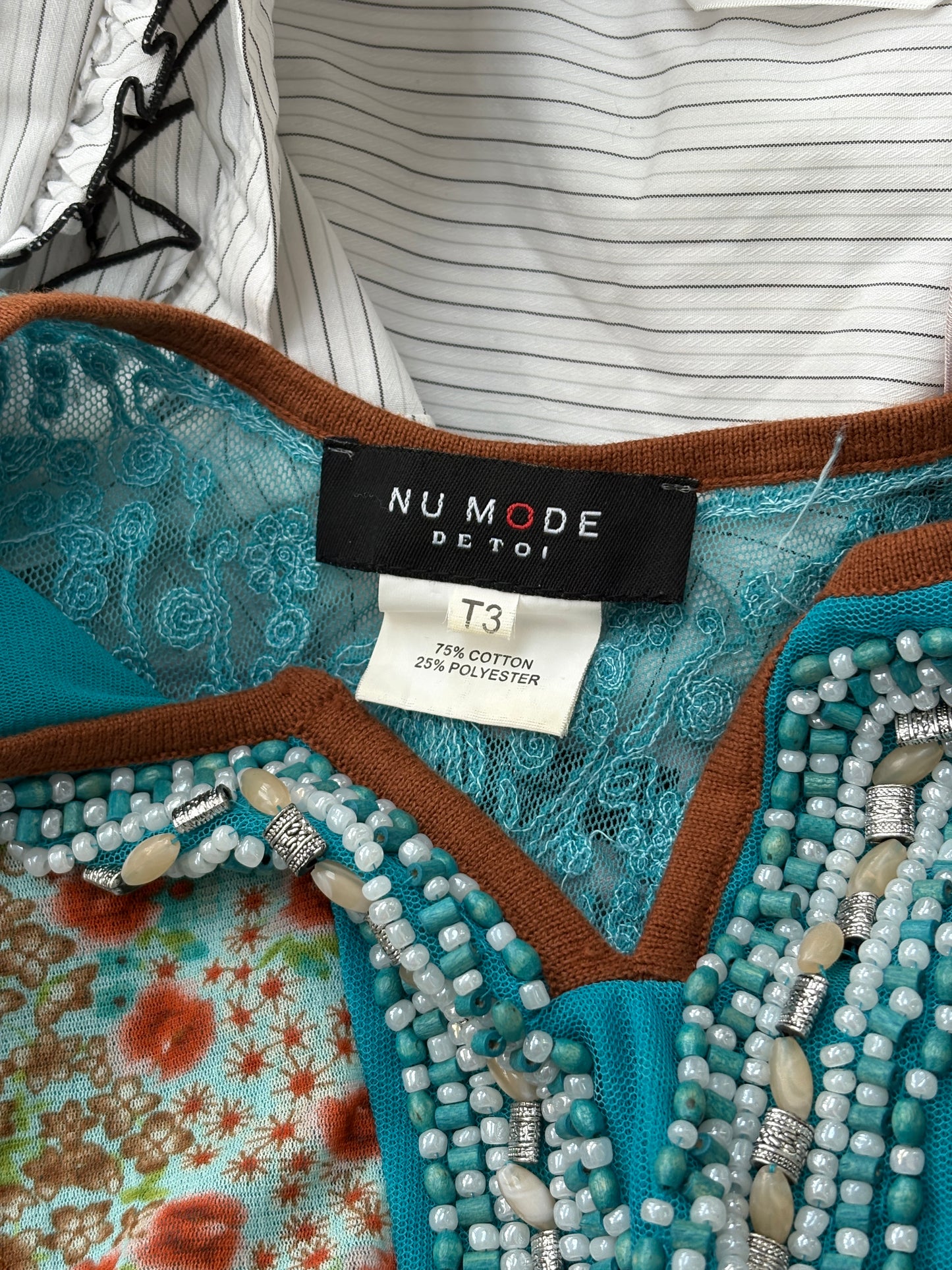 Nu Mode De Toi Beaded Top - Medium