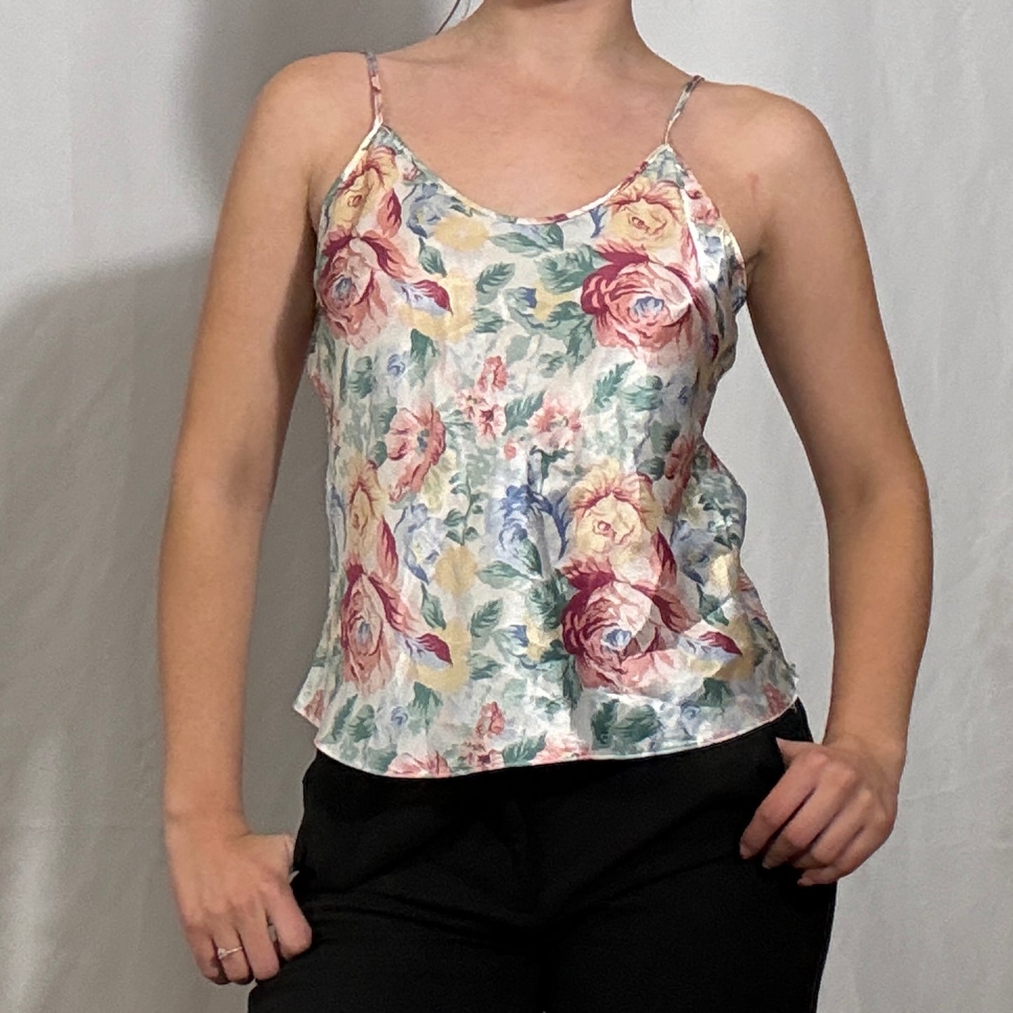 Vintage Y2K floral cami top - Small